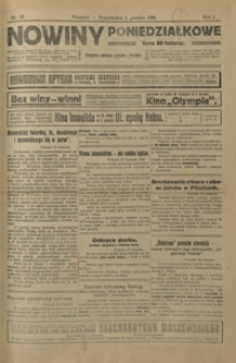 Nowiny Poniedziałkowe : czasopismo polityczne, społeczne i literackie. 1919, R. 1, nr 37-41 (grudzień)
