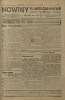Nowiny Poniedziałkowe : czasopismo polityczne, społeczne i literackie. 1920, R. 2, nr 2 (styczeń)