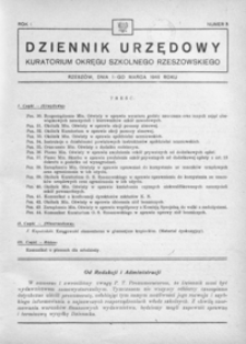 Dziennik Urzędowy Kuratorium Okręgu Szkolnego Rzeszowskiego. 1946, R. 1, nr 3 (marzec)