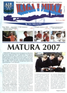 Waga i Miecz : miesięcznik Samorządu i Towarzystwa Miłośników Ziemi Strzyżowskiej. 2007, [R. 17], nr 5 (maj)