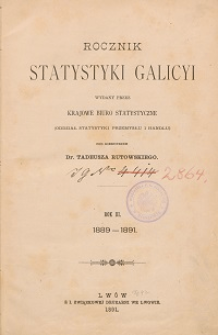 Rocznik Statystyki Galicyi. R. 3