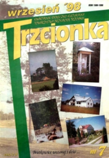 Trzcionka : kwartalnik społeczno-kulturalny Towarzystwa Przyjaciół Trzciany. 1998, nr 7