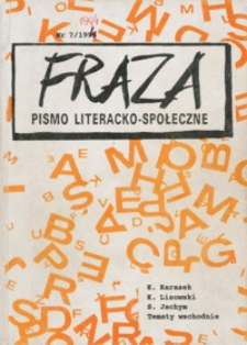 Fraza : pismo literacko-społeczne. 1995, R. 5, nr 7