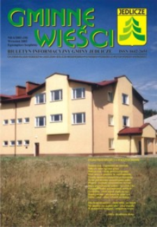 Gminne Wieści : biuletyn informacyjny Gminy Jedlicze. 2003, nr 6 (wrzesień)