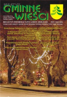 Biuletyn Gminne Wieści : biuletyn informacyjny Gminy Jedlicze. 2004, nr 10-11 (listopad-grudzień)