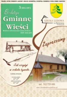 Biuletyn Gminne Wieści : biuletyn informacyjny Gminy Jedlicze. 2012, nr 3