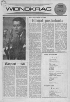 Widnokrąg : tygodnik kulturalny. 1965, nr 31 (8 sierpnia)