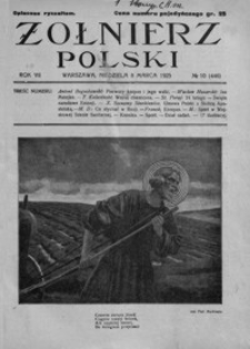 Żołnierz Polski. 1925, R. 7, nr 10 (8 marca)