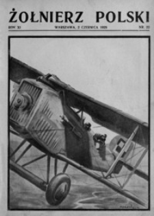 Żołnierz Polski. 1929, R. 11, nr 22 (2 czerwca)