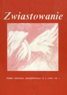 Zwiastowanie : pismo Diecezji Rzeszowskiej. 1993, R. 2, nr 3