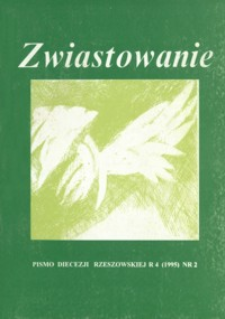 Zwiastowanie : pismo Diecezji Rzeszowskiej. 1995, R. 4, nr 2