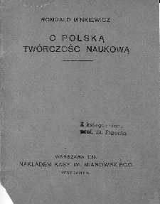 O polską twórczość naukową