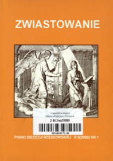 Zwiastowanie : pismo Diecezji Rzeszowskiej. 2000, R. 9, nr 1
