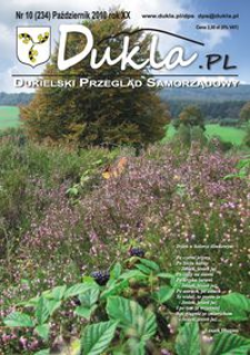 Dukla.pl : dukielski przegląd samorządowy. 2010, R. 20, nr 10 (październik)