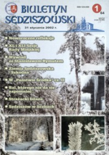 Biuletyn Sędziszowski. 2002, [R. 11], nr 1 (31 stycznia)
