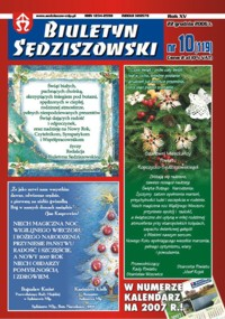 Biuletyn Sędziszowski. 2006, R. 15, nr 10 (22 grudnia)