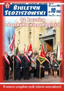Biuletyn Sędziszowski 2010, R. 19 nr 10 (30 listopada)