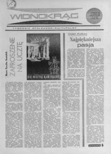 Widnokrąg : tygodnik społeczno-kulturalny. 1968, nr 19 (12 maja)
