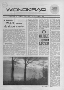 Widnokrąg : tygodnik społeczno-kulturalny. 1968, nr 46 (16 listopada)