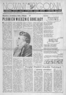 Nowiny Tygodnia : tygodniowy dodatek „Nowin Rzeszowskich”. 1956, R. 5, nr 10 (20 marca)