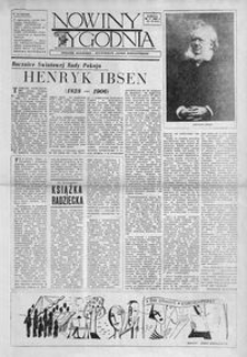 Nowiny Tygodnia : dodatek społeczno-kulturalny „Nowin Rzeszowskich”. 1956, R. 5, nr 19 (26 maja)