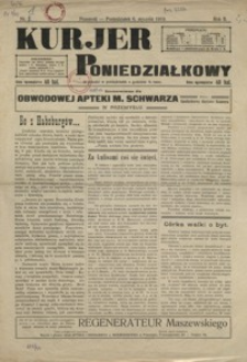 Kurjer Poniedziałkowy. 1919, R. 2, nr 1-4 (styczeń)
