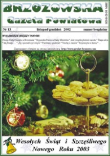 Brzozowska Gazeta Powiatowa. 2002, nr 13 (listopad/grudzień)