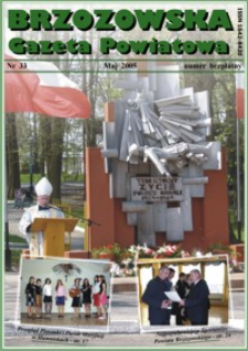 Brzozowska Gazeta Powiatowa. 2005, nr 33 (maj)