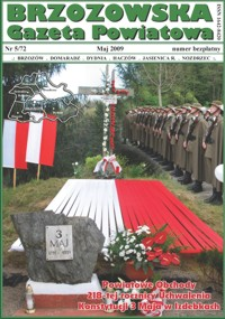 Brzozowska Gazeta Powiatowa. 2009, nr 5 (maj)