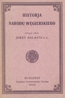 Historja narodu węgierskiego