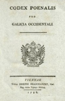 Codex Poenalis pro Galicia Occidentali