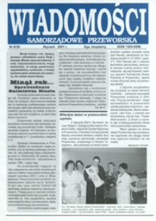 Wiadomości Samorządowe Przeworska. 2001, nr 8 (styczeń)
