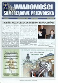 Wiadomości Samorządowe Przeworska. 2006, nr 2 (marzec-kwiecień)