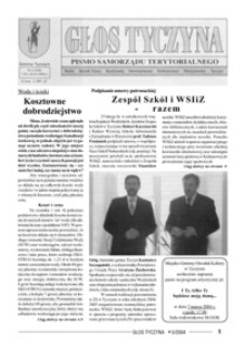 Głos Tyczyna : pismo samorządu terytorialnego. 2004, nr 5 (marzec)