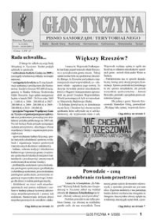Głos Tyczyna : pismo samorządu terytorialnego. 2005, nr 5 (marzec)