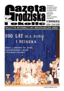 Gazeta z Grodziska i okolic : biuletyn informacyjny mieszkańców gminy. 2009, nr 1
