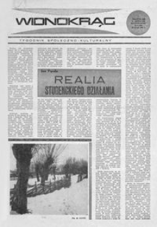 Widnokrąg : tygodnik społeczno-kulturalny. 1969, nr 8 (23 lutego)