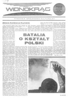 Widnokrąg : tygodnik społeczno-kulturalny. 1970, nr 6 (7 lutego)