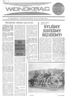 Widnokrąg : tygodnik społeczno-kulturalny. 1970, nr 18 (2 maja)