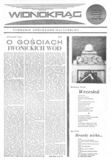 Widnokrąg : tygodnik społeczno-kulturalny. 1970, nr 36 (5 września)