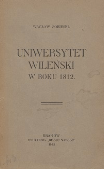 Uniwersytet Wileński w roku 1812
