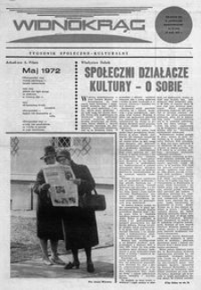 Widnokrąg : tygodnik społeczno-kulturalny. 1972, nr 19 (13 maja)