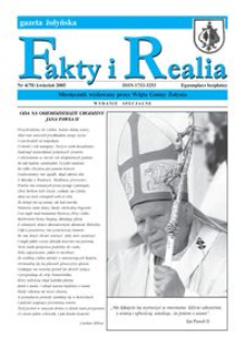 Fakty i Realia : gazeta żołyńska. 2005, nr 4 (kwiecień)
