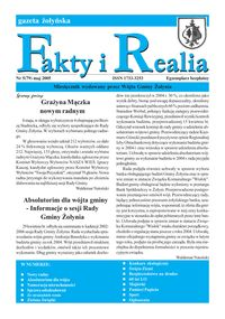 Fakty i Realia : gazeta żołyńska. 2005, nr 5 (maj)