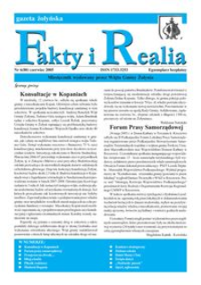 Fakty i Realia : gazeta żołyńska. 2005, nr 6 (czerwiec)