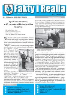Fakty i Realia : gazeta żołyńska. 2006, nr 4 (kwiecień)