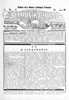 Tygodnik Polski : Bulletin de la Mission Catholique Polonaise : jedyne czasopismo polskie w Azji. 1925, R. 4, nr 179-180 (wrzesień)
