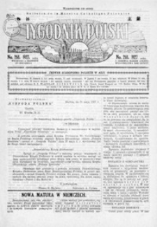 Tygodnik Polski : Bulletin de la Mission Catholique Polonaise : jedyne czasopismo polskie w Azji. 1927, R. 6, nr 268-271 (czerwiec)