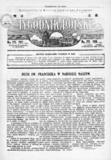 Tygodnik Polski : Bulletin de la Mission Catholique Polonaise : jedyne czasopismo polskie w Azji. 1927, R. 6, nr 272-276 (lipiec)