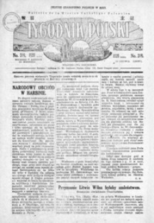 Tygodnik Polski : Bulletin de la Mission Catholique Polonaise : jedyne czasopismo polskie w Azji. 1928, R. 7, nr 319 (czerwiec)